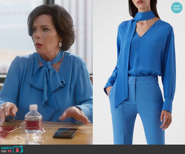 Judith & Charles Alde Blouse worn by Margaret Wright (Marcia Gay Harden) on So Help Me Todd