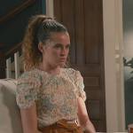 Cece’s floral print short sleeve top on Sweet Magnolias