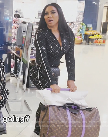 Kenya’s printed jumpsuit on The Real Housewives of Atlanta