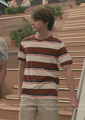 Kyle’s striped tee on Sweet Magnolias
