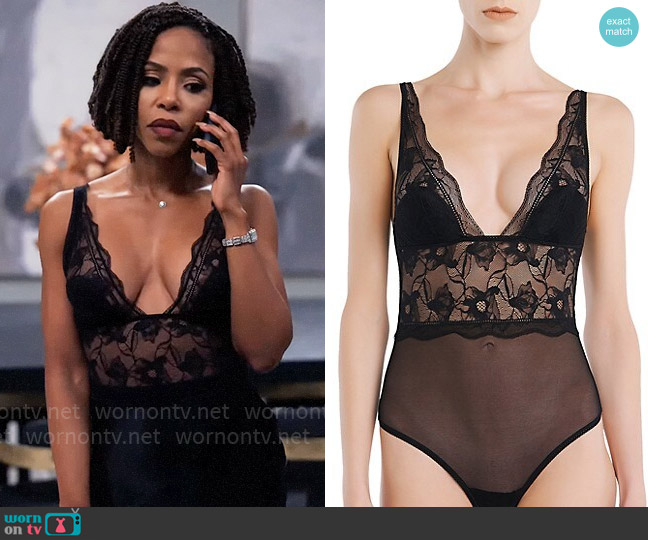 La Perla Showtime Bodysuit worn by Andrea Barnes (Kj Smith) on Tyler Perrys Sistas