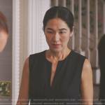 Laurel’s black sleeveless dress on The Summer I Turned Pretty