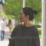 Laurel’s dark grey draped top on The Summer I Turned Pretty