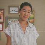 Laurel’s white striped shirt on The Summer I Turned Pretty