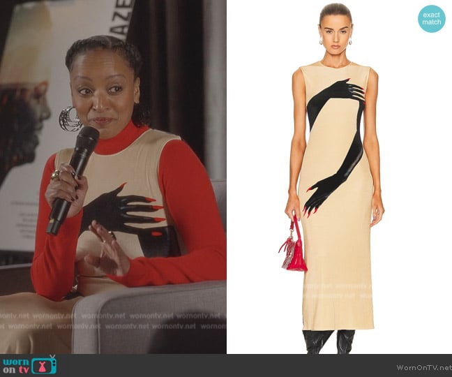 Loewe Gloves Print Dress