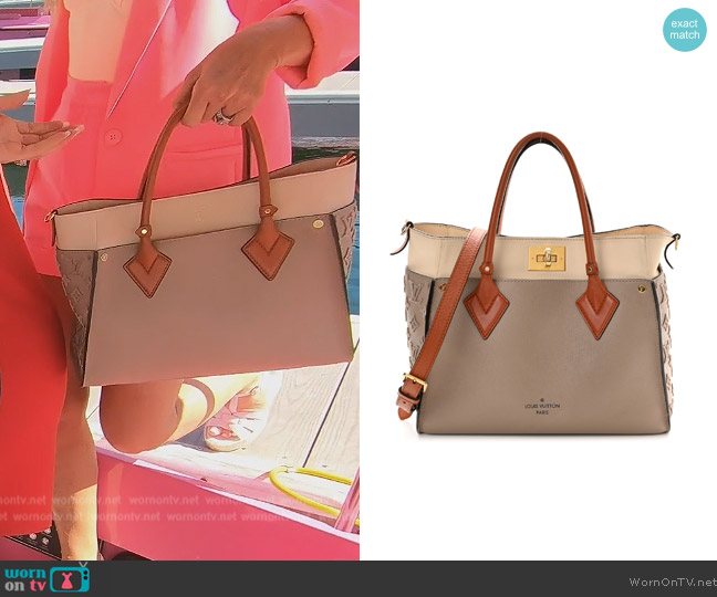 Louis Vuitton Calfskin Monogram Tufting On My Side Galet worn by Tamra Judge on The Real Housewives of Orange County