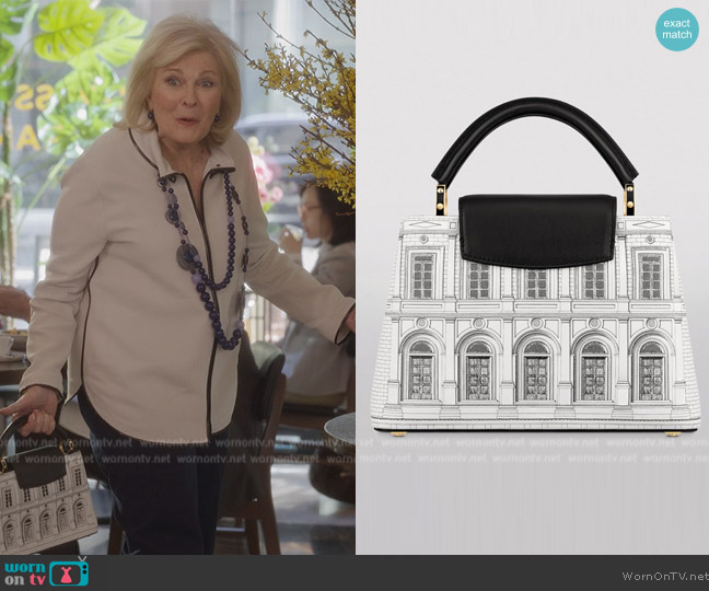 Louis Vuitton Architettura Capucines BB Top-Handle Bag worn by (Candice Bergen) on And Just Like That