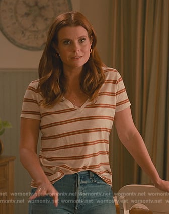 Maddie’s stripe tee on Sweet Magnolias