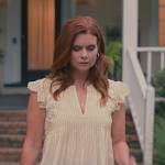 Maddie’s yellow lace sleeveless top on Sweet Magnolias