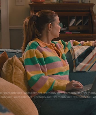 Maddie’s stripe polo sweater on Sweet Magnolias