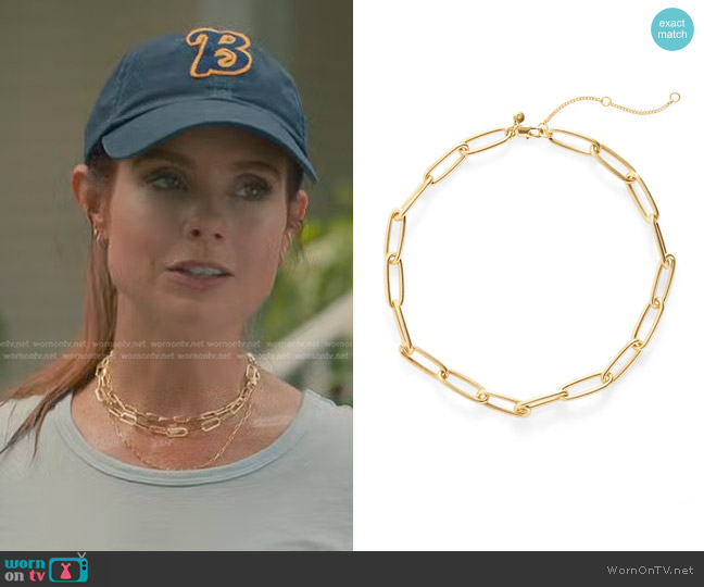Madewell Paper Clip Chunky Chain Necklace worn by Maddie Townsend (JoAnna Garcia Swisher) on Sweet Magnolias
