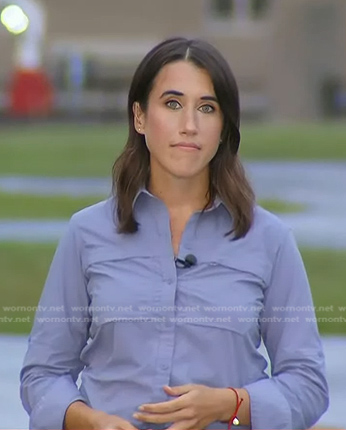 Maggie Vespa’s lilac button down shirt on Today