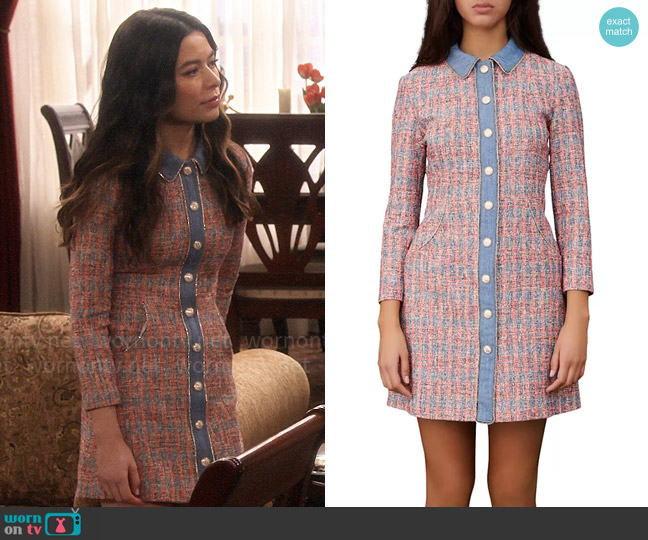 Maje Renise Dress worn by Carly Shay (Miranda Cosgrove) on iCarly