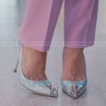 Marco’s silver spiked heels on Glamorous