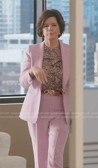 Margaret’s pink blazer and pants on So Help Me Todd