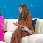 Maria’s brown pant suit and sneakers on Today