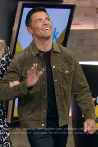 Mark’s green corduroy jacket on Live with Kelly and Mark