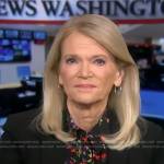Martha’s black floral blouse on Good Morning America