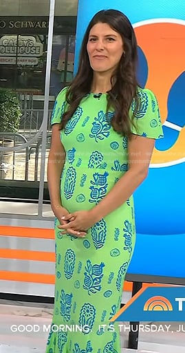 Natalie Guss’s green floral dress on Today
