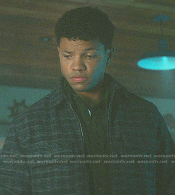 Ned’s blue plaid jacket on Nancy Drew