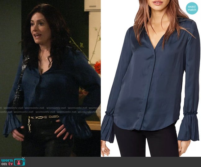 Paige Abriana Blouse worn by Lori (Paget Brewster) on How I Met Your Father