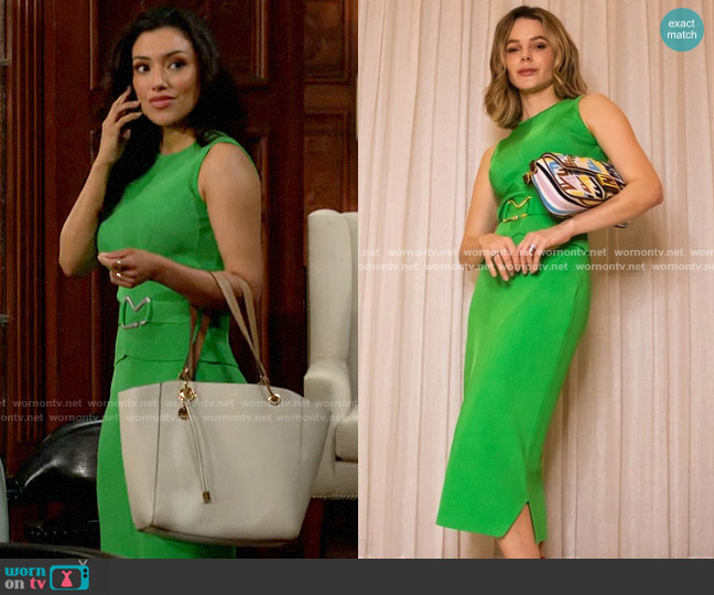 by Paola Bernardi AW22 worn by Audra Charles (Zuleyka Silver) on The Young and the Restless
