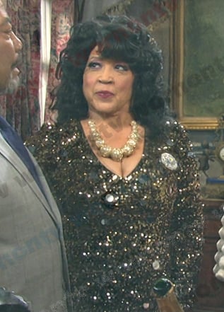 Lorna’s friend’s sequin dress on Days of our Lives