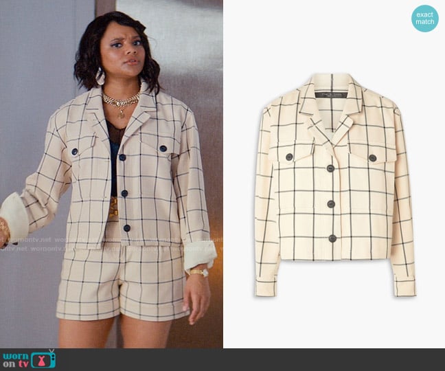 Rag and Bone Jessie Crop Jacket worn by Venetia Kelaher (Jade Payton) on Glamorous