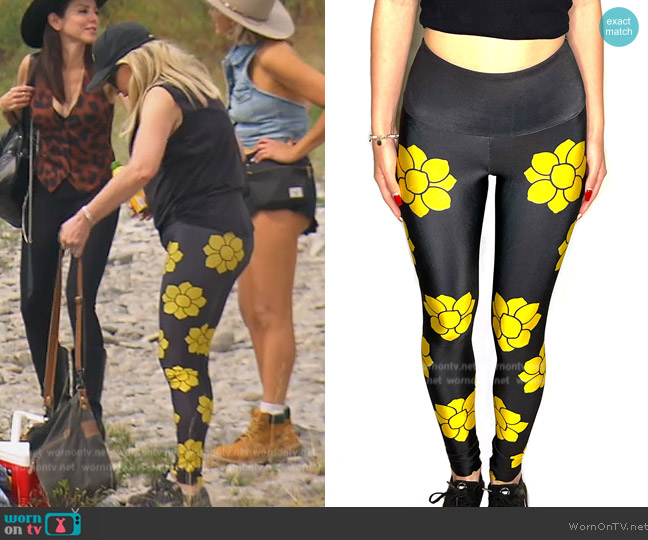 Real for Real logo Leggings worn by Shannon Beador on The Real Housewives of Orange County