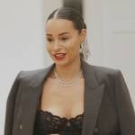 Sai’s black lace bodysuit on The Real Housewives of New York City