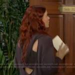 Sally’s cutout back hoodie on The Young and the Restless