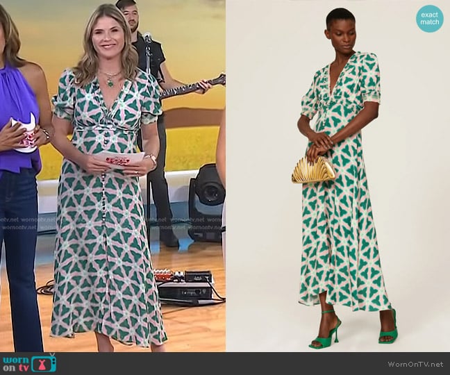 Saloni Lea Smocked Dress worn by Jenna Bush Hager on Today