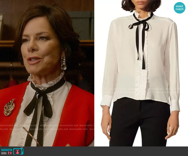 Sandro Hanni Top worn by Margaret Wright (Marcia Gay Harden) on So Help Me Todd