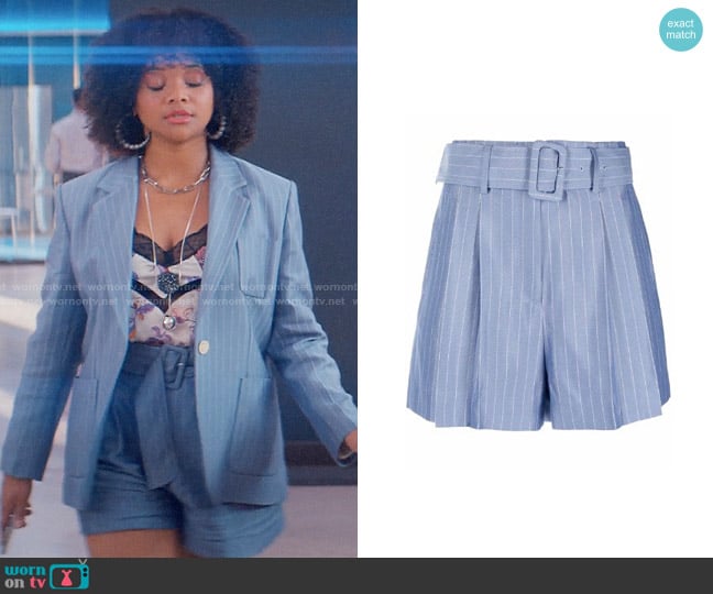 Sandro Artis Shorts worn by Venetia Kelaher (Jade Payton) on Glamorous