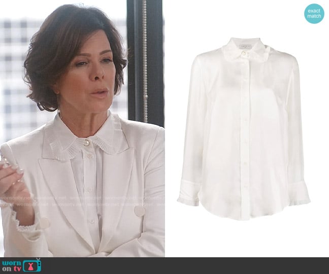 Sandro Taina Shirt worn by Margaret Wright (Marcia Gay Harden) on So Help Me Todd