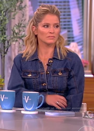Sara’s denim shirtdress on The View