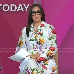 Savannah’s white floral shirtdress on Today