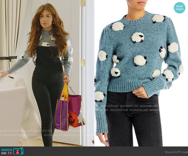 Sea NYC Samira Sheep Sweater worn by Brynn Whitfield on The Real Housewives of New York City