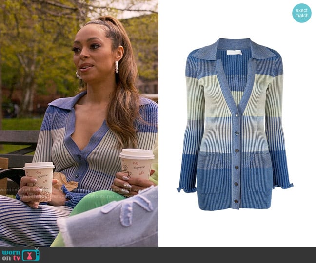 Simkhai Bianca Cardigan worn by Whitney Green (Amber Stevens West) on Run the World