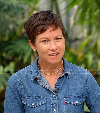 Stephanie’s button down denim shirt on Today