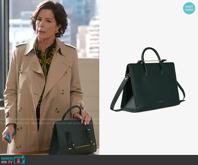 Strathberry Midi Tote in Bottle Green worn by Margaret Wright (Marcia Gay Harden) on So Help Me Todd