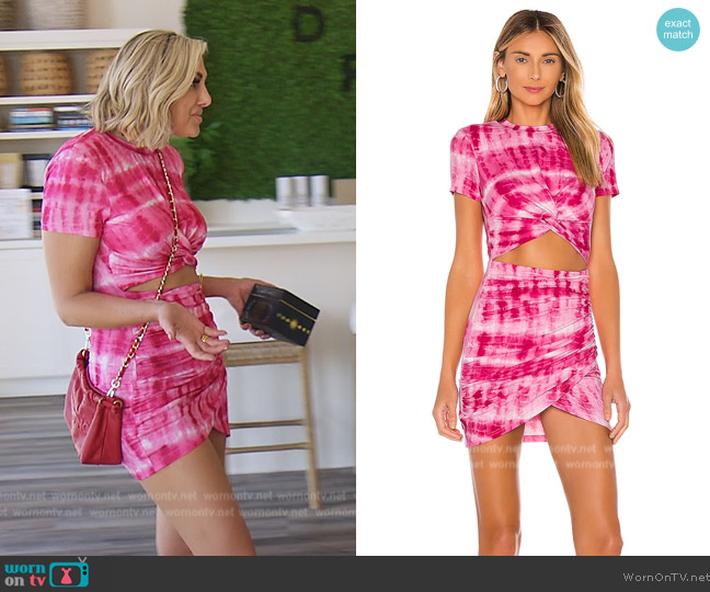 Superdown Maureen Jersey Mini Dress worn by Gina Kirschenheiter on The Real Housewives of Orange County