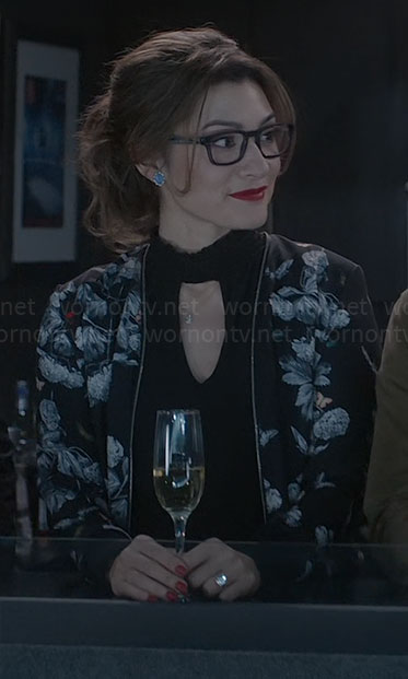 Susan’s floral jacket on So Help Me Todd