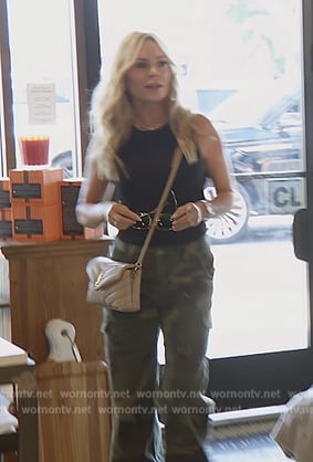 Tamra’s camo print pants on The Real Housewives of Orange County