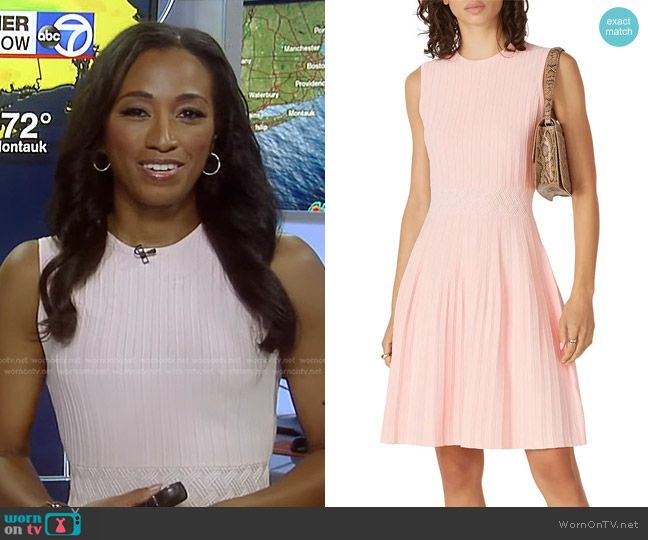 Ted Baker Balieey Knit Skater Dress worn by Brittany Bell on Good Morning America
