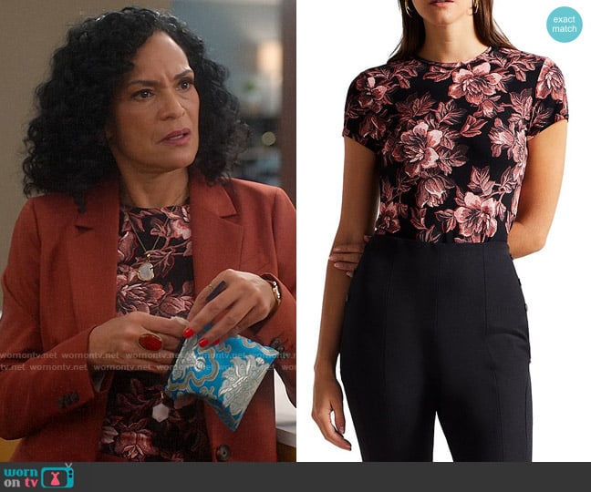 Ted Baker Clari Top worn by Francey (Rosa Arredondo) on So Help Me Todd