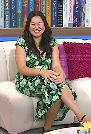 Thao Thai’s green floral dress on Today
