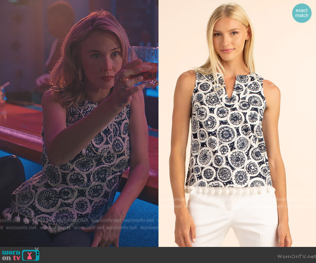 Trina Turk Endearing Top Tassel Top worn by (Wynn Everett) on Sweet Magnolias