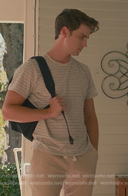 Ty’s striped tee on Sweet Magnolias