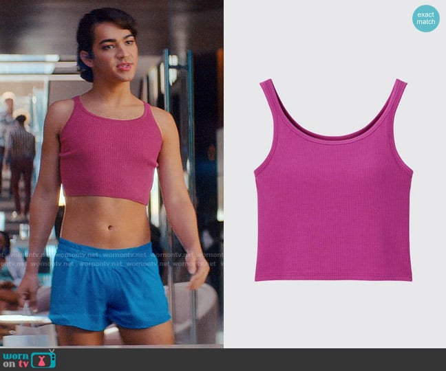 Uniqlo Ribbed Camisole worn by Marco Mejia (Miss Benny) on Glamorous
